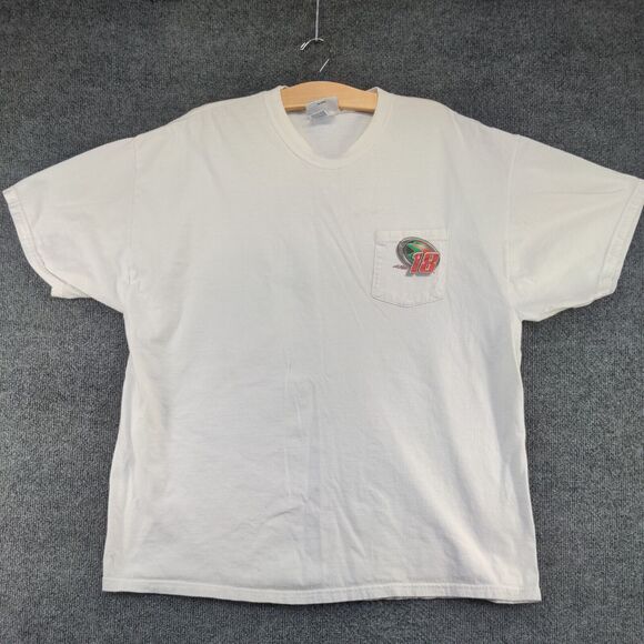 Chase Authentics Men's Bobby Labonte T-Shirt White 2XL Joe Gibbs Racing #18 - Picture 2 of 15